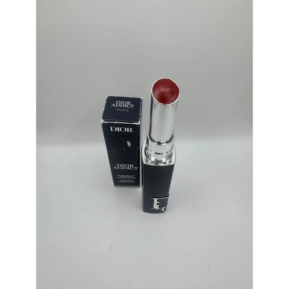 Dior Addict Hydrating Shine Lipstick Dior 8 Brick Red NEW